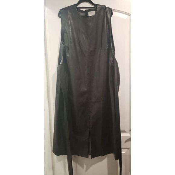 Modern Citizen Pilar Vegan Leather Tie Front Dress - Size 3X - Picture 6 of 9